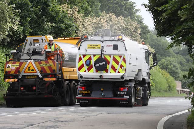 Roadworks on the A518 inTelford. Photo: Phil Blagg Photography