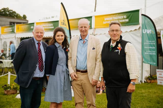 Malcolm Roberts, Georgie Hyde, Richard Yates and Edward Garratt from the NFU