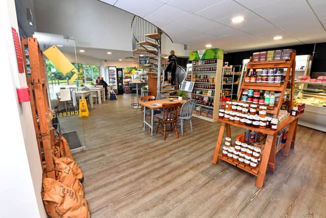 Inside the shop