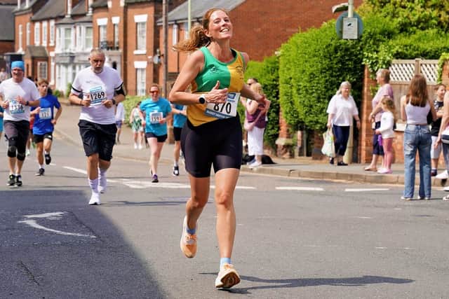 The race started at the Grove school and looped the town centre