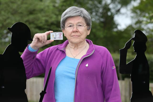 Mrs Claire Ashton, army veteran who was turned away from voting using her veterans ID card.