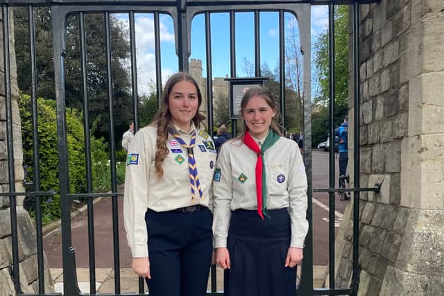 Shropshire King's Scouts Emma Bartlett and Rebecca Owen. Photo: Submitted