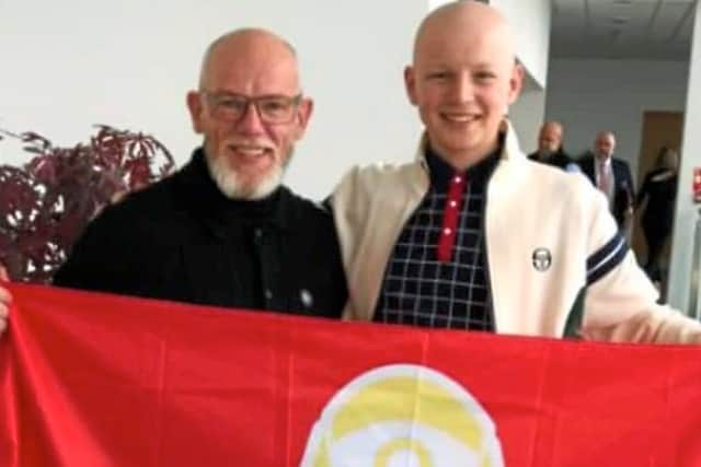 Todd supporting Owen Jenkinson, who is battling bone cancer