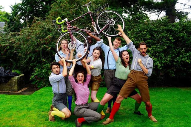 Pedalling from venue to venue with all of their set, props and costumes on the back of their bikes, the HandleBards bring environmentally sustainable Shakespeare to venues across the UK