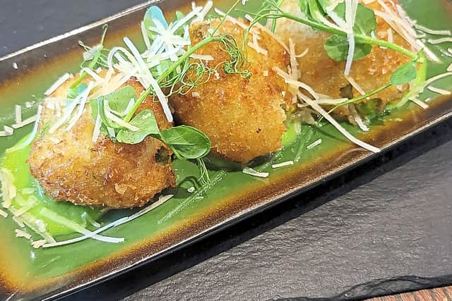 The arancini certainly had potential but suffered from a slight lack of seasoning