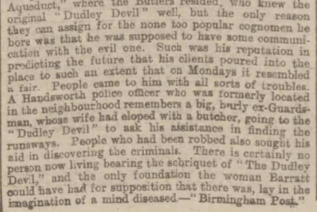 Articles on the 'Dudley Devil' from the British Newspaper Archives