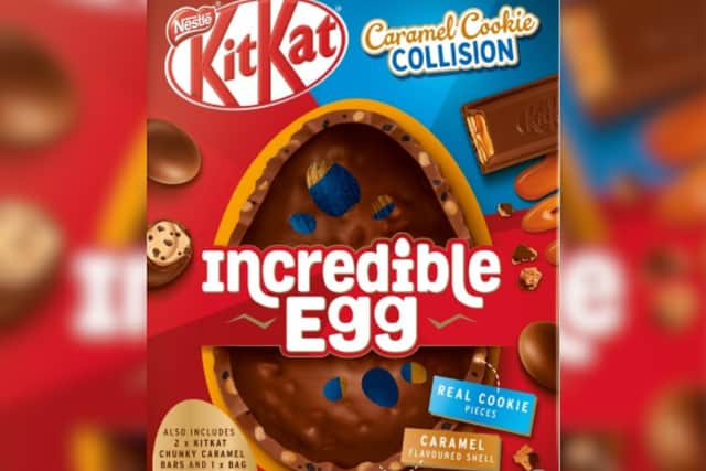 Kit Kat Incredible Caramel Cookie Collision Giant Egg.