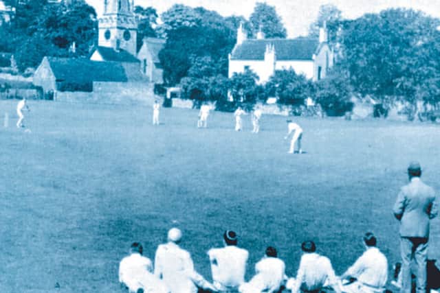 A cricket scene on Wombourne's village green taken in July 1935. The image has appeared national, including in adverts for the Standard Motor Company in the 1950s. Cricket is still part of village life.