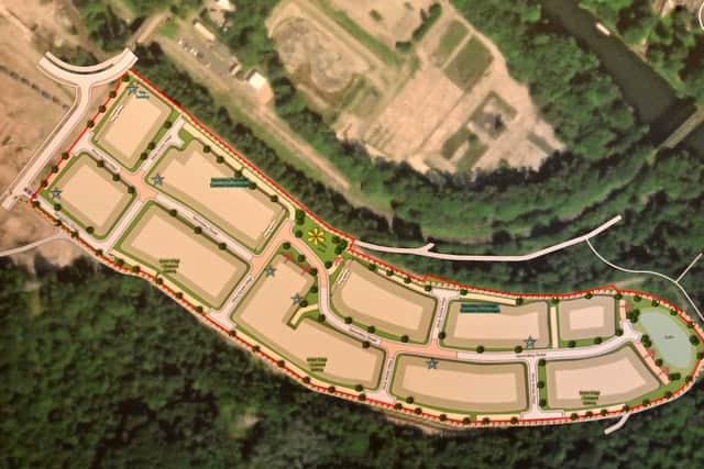 A provisional map of the development.
