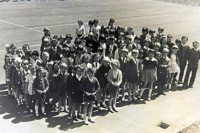 The first pupils at St Bernadette's School, Wombourne, in 1969.