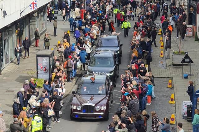 Crowds gathered, as Queen Camilla passed through the market (Photo: Owen Brace).