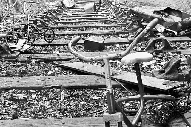 1968 - The railway line has become a dumping ground and eyesore.