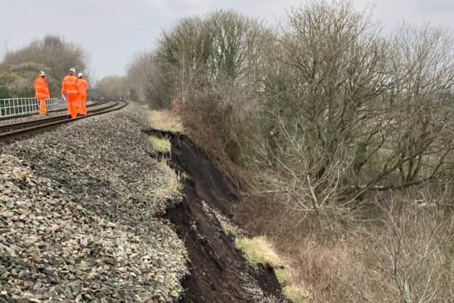 The landslip in the Wellington area.