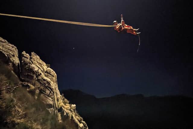 Four casualties had to rescued after getting stuck on Tryfan. Photo: Ogwen Valley Mountain Rescue Organisation
