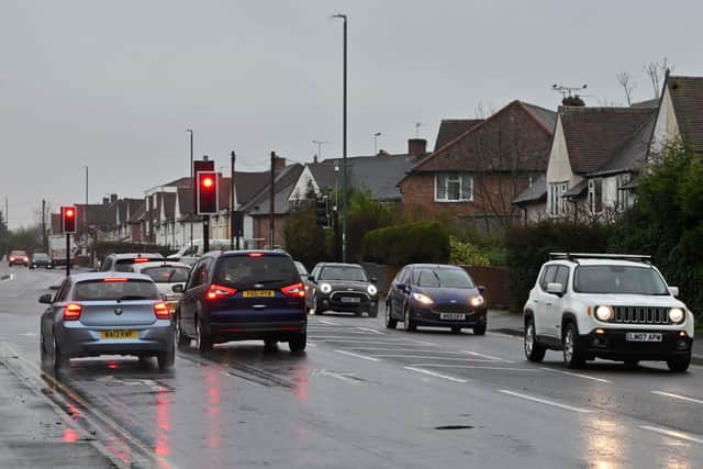 The pothole appeared on Whitchurch Road, Shrewsbury.