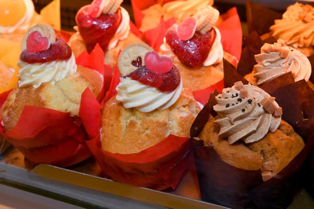 Some of the Valentine's delights at Catherine's Bakery