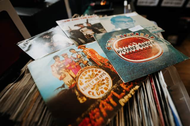 Mark has a wide range of vinyl for sale  
