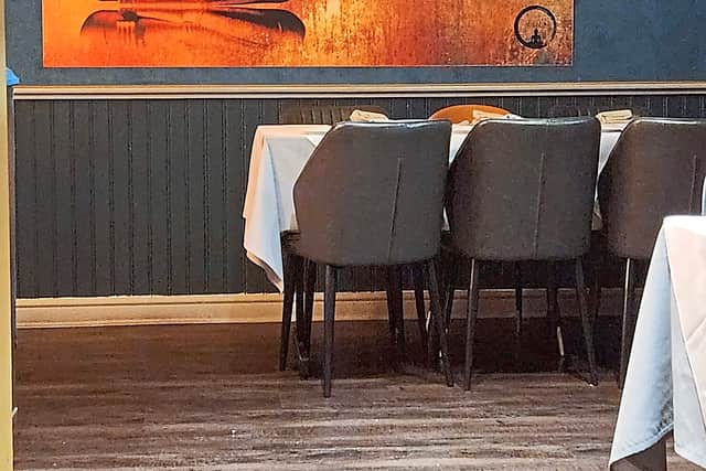 The restaurant was well designed