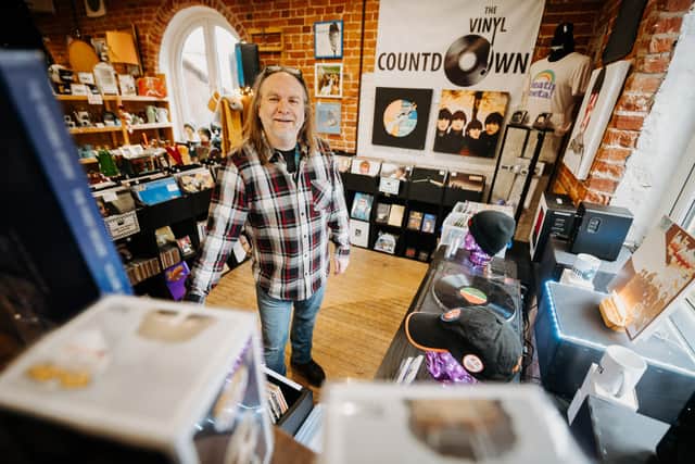 Mark Fulton, owner of The Vinyl Countdown, which is based inside of Whitchurch Antiques Emporium 