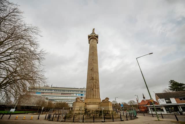 Shrewsbury's Lord Hill Column is crumbling and the cordon has been extended to protect the public