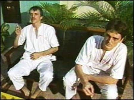 The two men during their trial