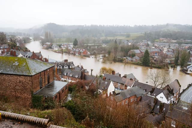 Flooding in Bridgnorth on Tuesday