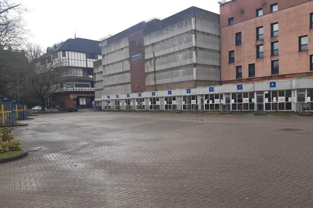 Shrewsbury bus station was closed on Wednesday morning