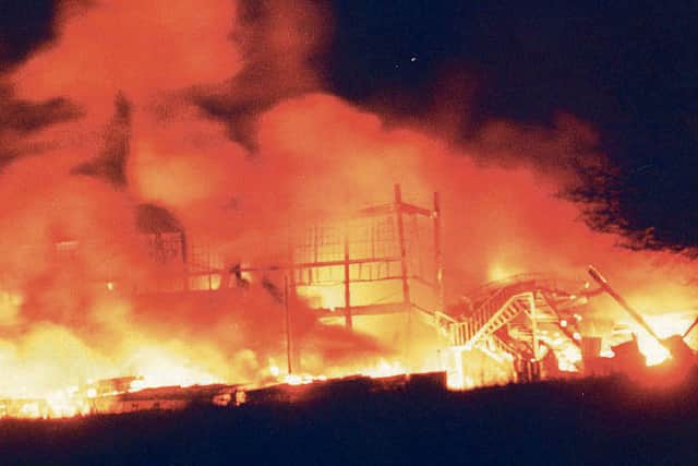 The Cox's Chemicals fire at Overley Hill, near Wellington, on February 22, 1993
