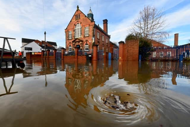 Flooding in Coleham, Shrewsbury