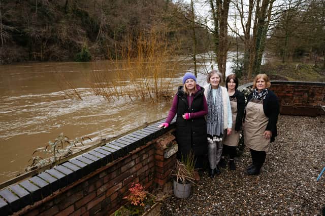 Helen Harding from Ironbridge Antiques and Wendy Leath from Vintage Corner with Kerry Medlyn and Sandra Pavlovic from Something Different By The River Coffee House
