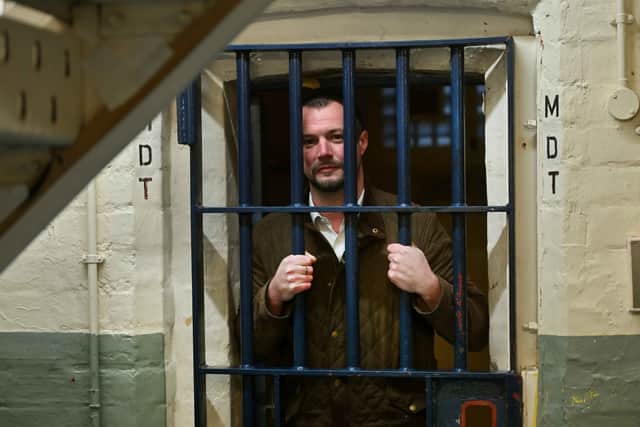 Dan behind bars