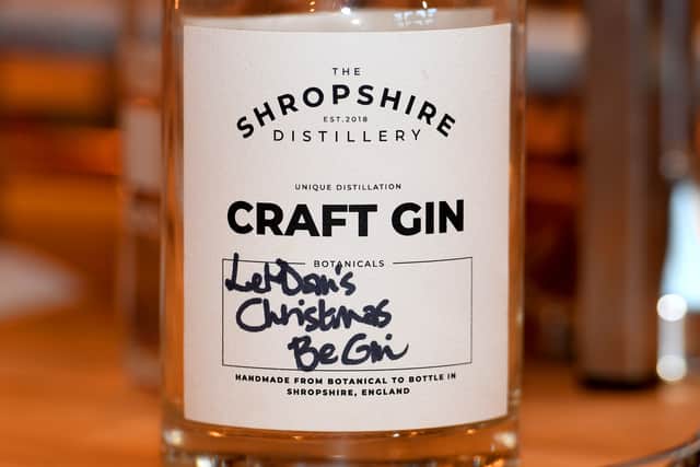 Dan's finished Christmas gin