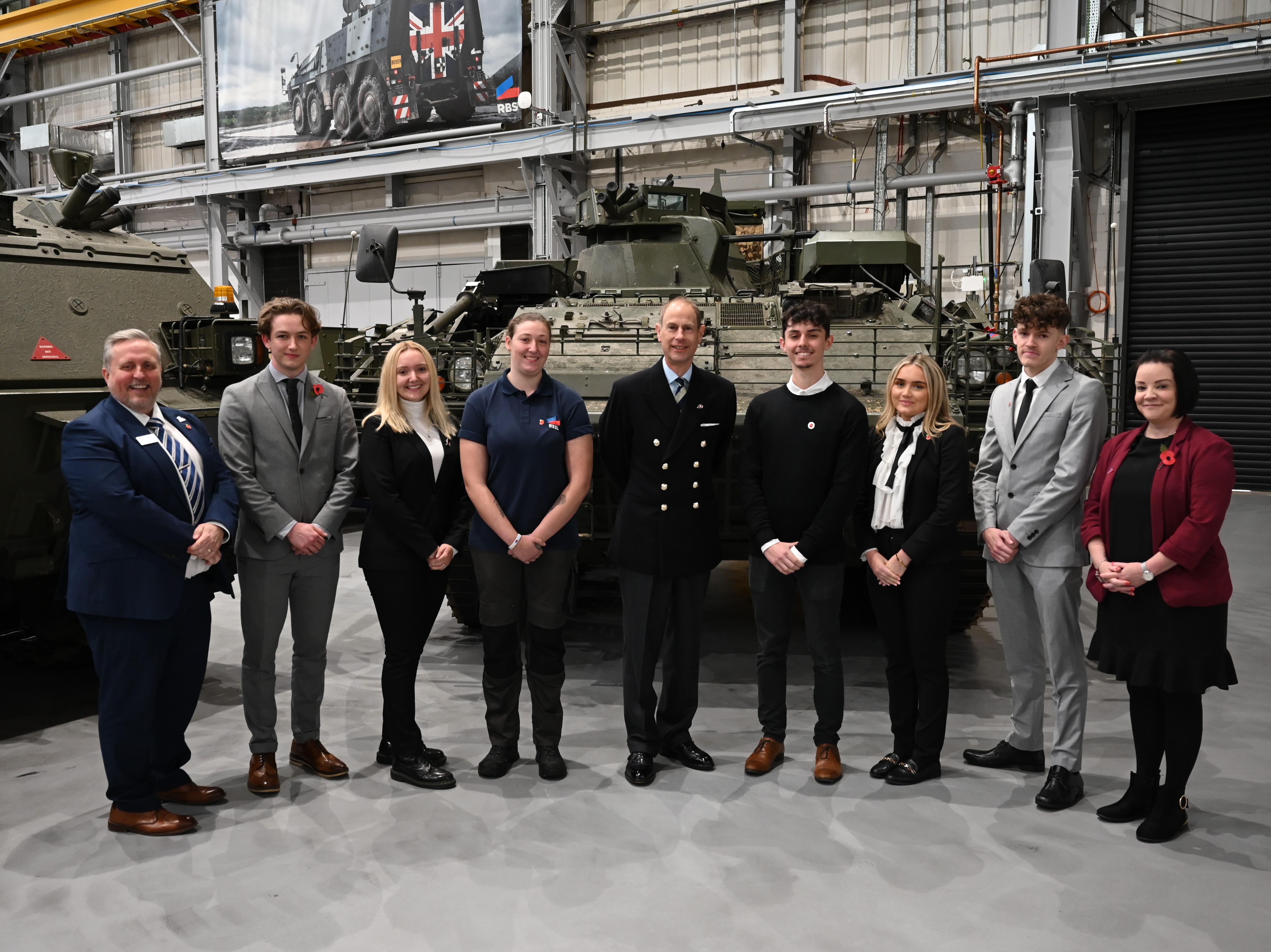 Telford's RBSL showcases work on Boxer as Duke of Edinburgh welcomed