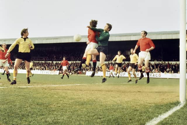 One of Telford's many attacks, but the goal would not come.