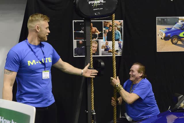 Bobby George and Freddie Flintoff in Telford