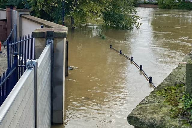 The scene in Shrewsbury. Photo: @Shtacy_Phillips