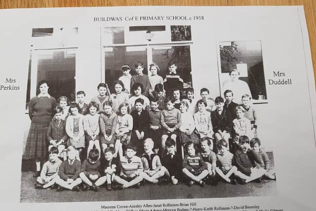 Photo from 1958 of a class at Buildwas Primary School