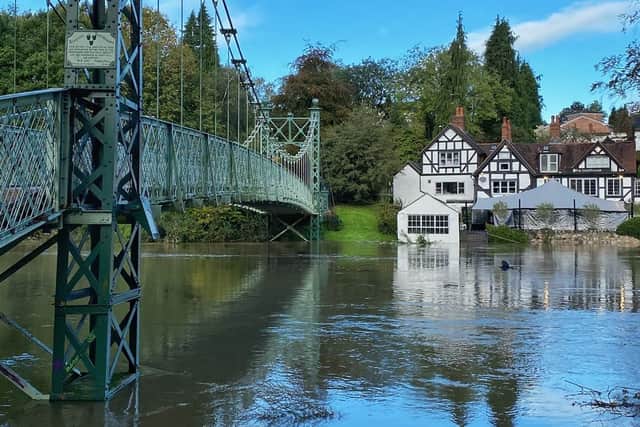 The scene in Shrewsbury. Photo: @Shtacy_Phillips