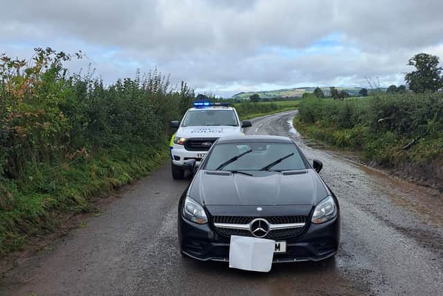 Police said they had been dealing with a number of abandoned cars in the aftermath of Storm Babet. Picture: South Shropshire SNT