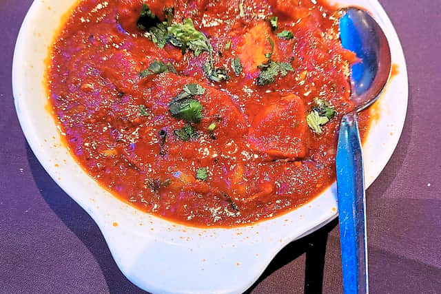 The chicken pathia was a little dry