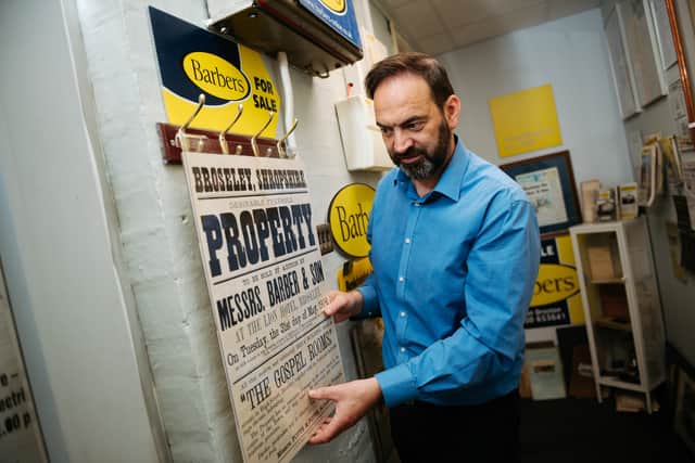 Richard with a poster
