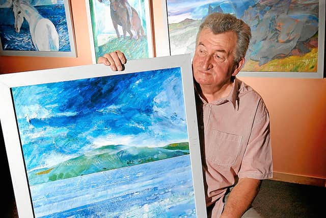 An exhibition of figurative paintings by Shrewsbury artist Rod Shaw has gone on display in Telford. The Belle Vue painter will be showing a selection of his striking works, in an exhibition entitled Boats, Bathers and Wild Edric, at The Place at Oakengates Theatre until October 16. The gallery is open from 10am to 6pm Monday to Saturday (from 12noon Wednesdays) and is free to enter. PIC BY BOB GREAVES. 14/9/2010