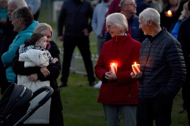 Villagers young and old attended the vigil