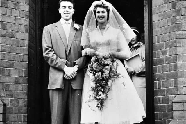 Wedding day in 1959.