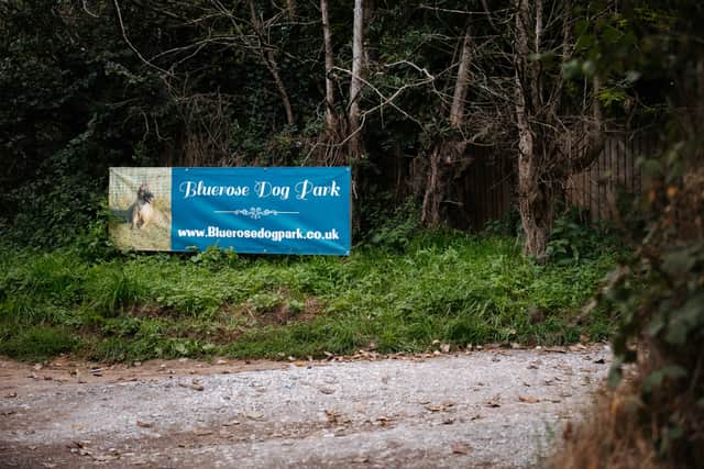 Bluerose Dog Park, where the fire happened.