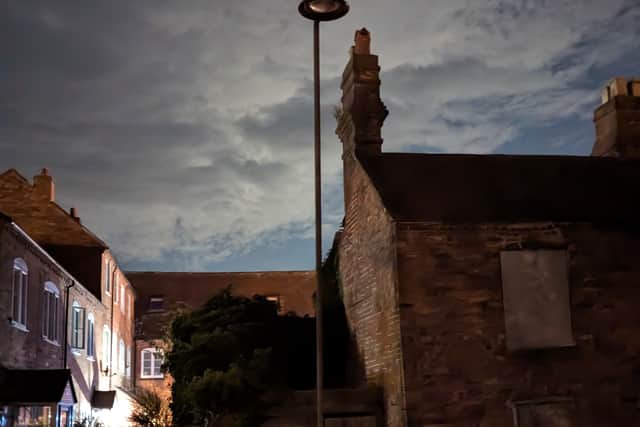 The dark streets that Huw had to go down on his walk home from the cinema