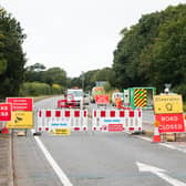 The A41 Roadworks near Sambrook, Newport