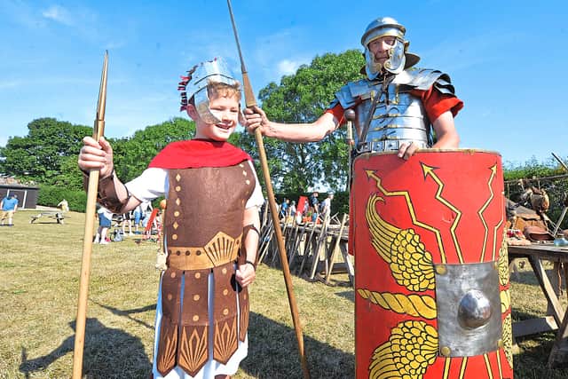 Fun at a Roman Weekend held at Wroxeter Roman City