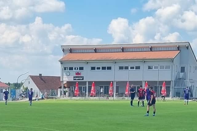 The Brigdnorth Spartans at their game against SV Steingriff