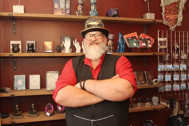 The Midnight Realm Shop Shropshire St Market Drayton. Owner Philip Payne